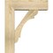 Ekena Millwork Olympic Block Rough Sawn Bracket w/ Offset Brace, Douglas Fir, 6"W x 18"D x 22"H BKT0604X18X22OLY05RDF - alternate 3